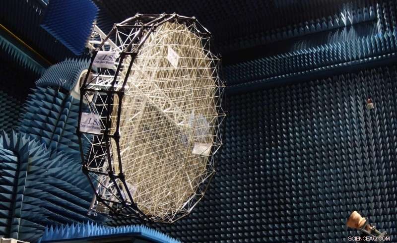 Mesh Reflector for Shaped Radio Beams: A European First