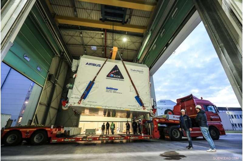 Artemis III European Service Module Arrives in Bremen Ahead of 2024 Moon Landing