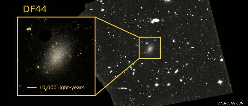 Mystery of Dark-Matter-Dominated Galaxy Unveiled: Dragonfly 44 Explained