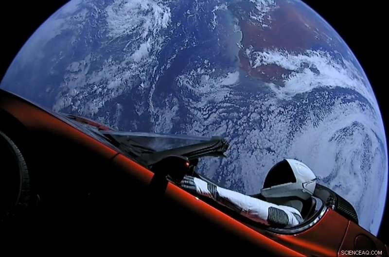 Starman Makes Historic Close Encounter with Mars