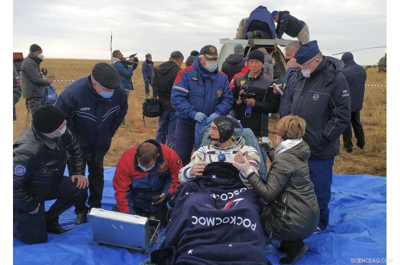 Three astronauts safely return to Earth after space station mission