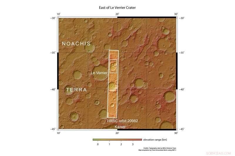ESA’s Mars Express Reveals Ancient Triple Crater Cluster on Mars