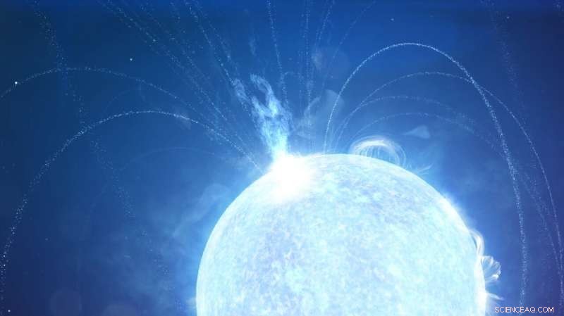 Astronomers Identify Cosmic Radio Burst Source: Powerful Magnetar Eruption