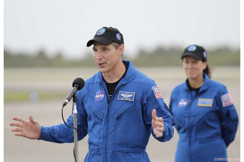 SpaceX Crew-1 Astronauts Arrive at Kennedy Space Center for Launch Preparation