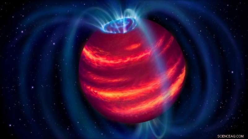 Radio Telescope Reveals First Cold Brown Dwarf, a New Super-Planet