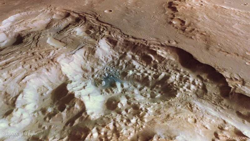 Mars  Pyrrhae Regio: Dramatic Collapses and Crater Formation