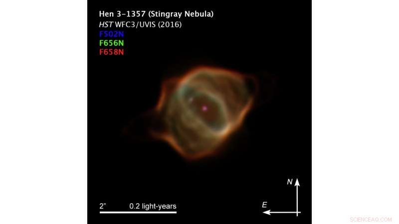 Hubble Telescope Documents Remarkable Dimming of Stingray Nebula Over Two Decades