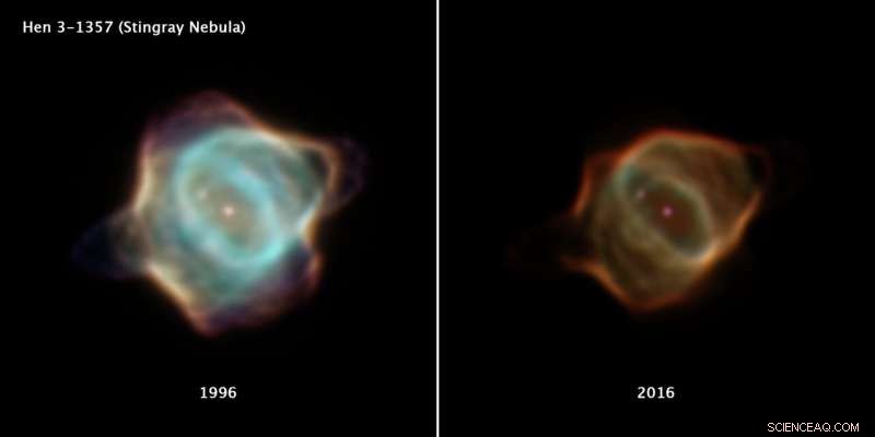 Hubble Telescope Documents Remarkable Dimming of Stingray Nebula Over Two Decades