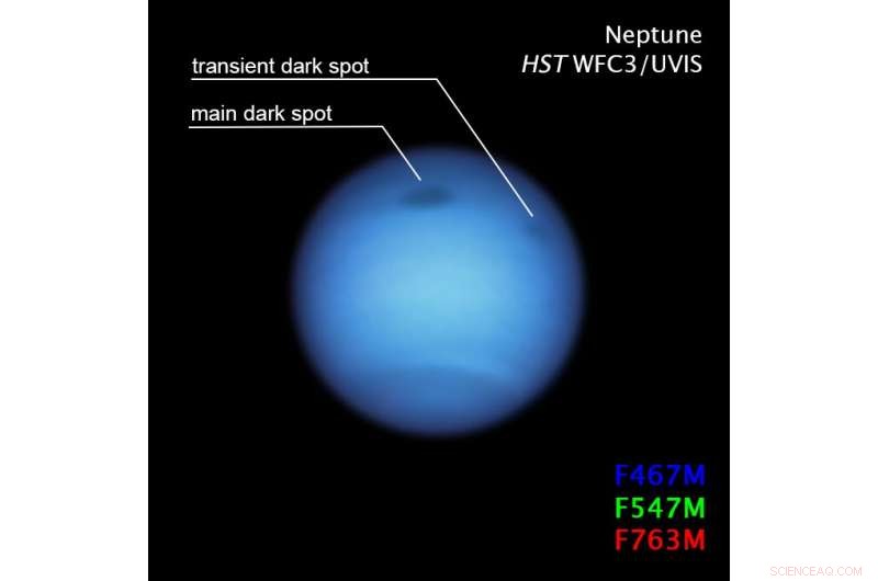 Neptune’s Dark Storm Reverses Course, May Release Fragment