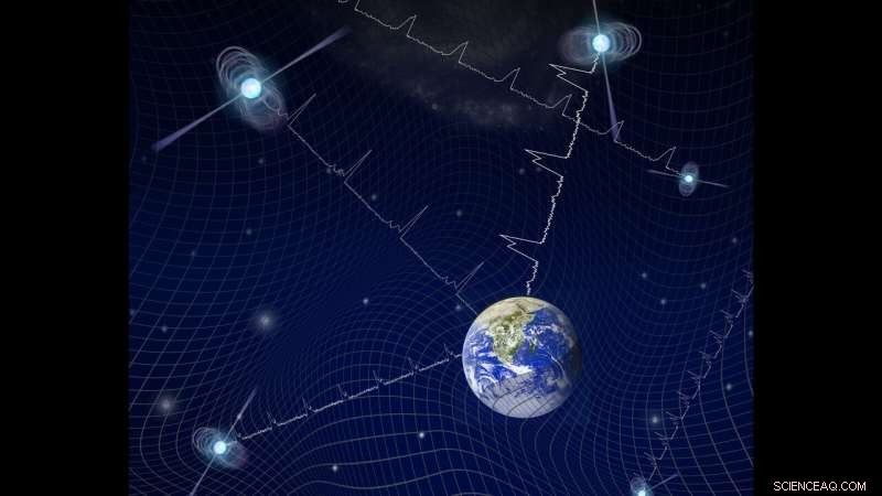 Galaxy-Sized Observatory Detects Possible Gravitational Wave Signals