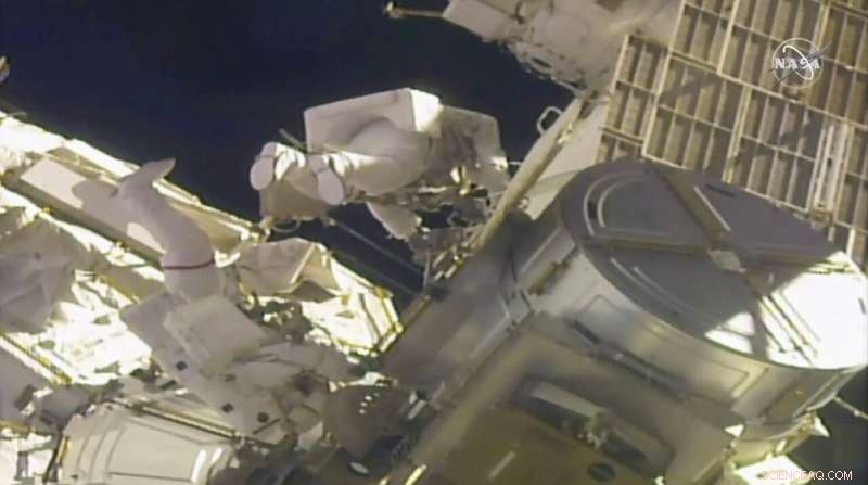 NASA Astronauts Complete Four-Year Power Upgrade of the International Space Station