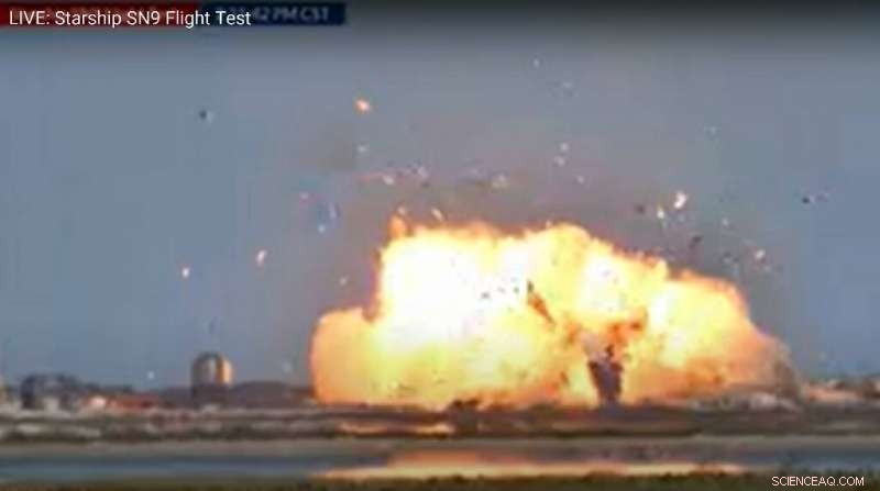 SpaceX s Starship SN9 Explodes During Landing Test, Highlighting Ongoing Challenges