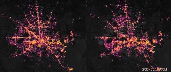 Space‑borne View of Houston’s Rolling Blackouts During Texas Winter Storm