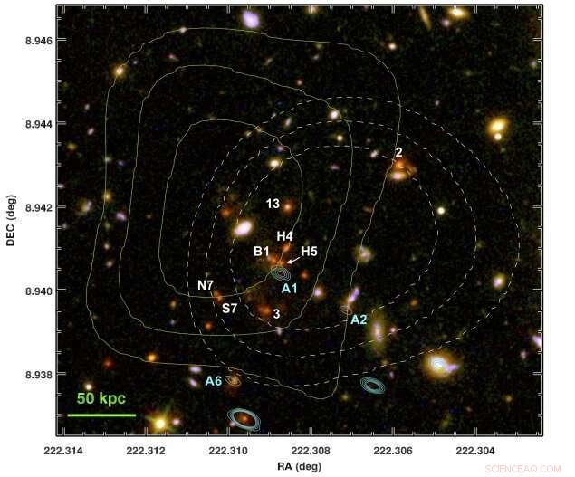 Scientists Detect Subtle Radio Jets in Galaxy Cluster CLJ1449+0856
