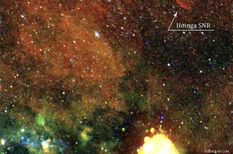 Hoinga: Unexpected Stellar Explosion Debris Revealed in New Location