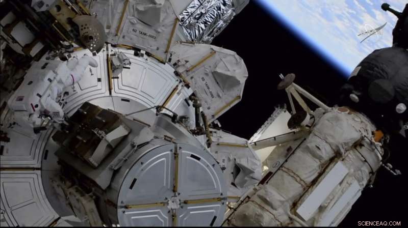 Astronauts Complete Solar Panel Prep to Boost ISS Power