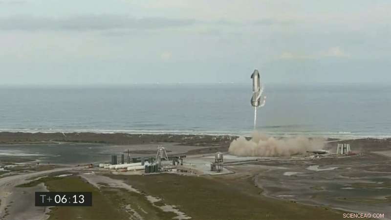 SpaceX Starship Achieves Upright Landing, Then Explodes During Post-Launch Test