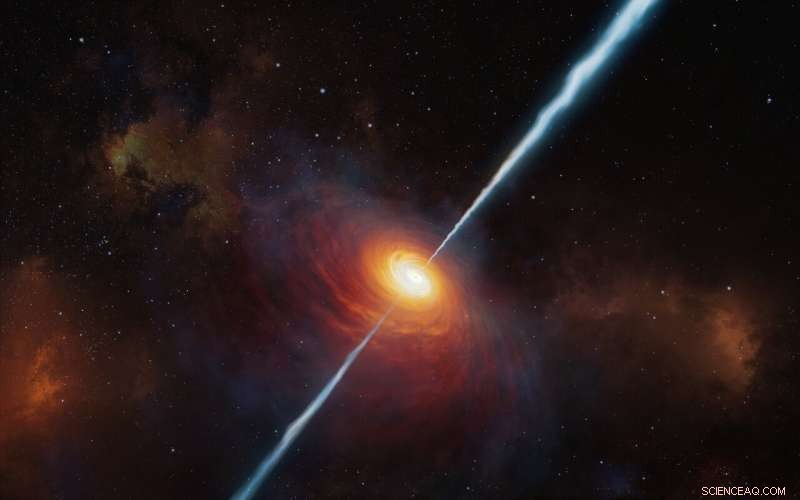 Astronomers Discover the Most Distant Quasar with Powerful Radio Jets