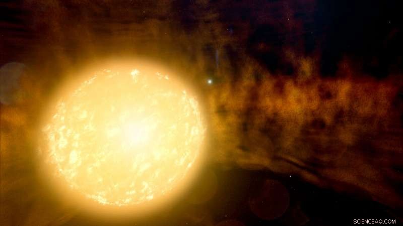 Astronomers Reconstruct 100-Year History of Aging Star System Using Observations