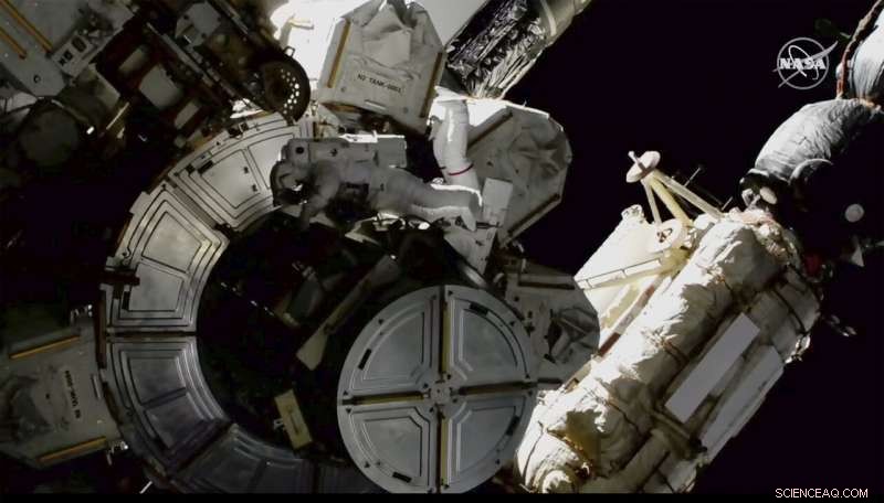 NASA Astronauts Take Extra Precautions During ISS Spacewalk Amid Toxic Ammonia