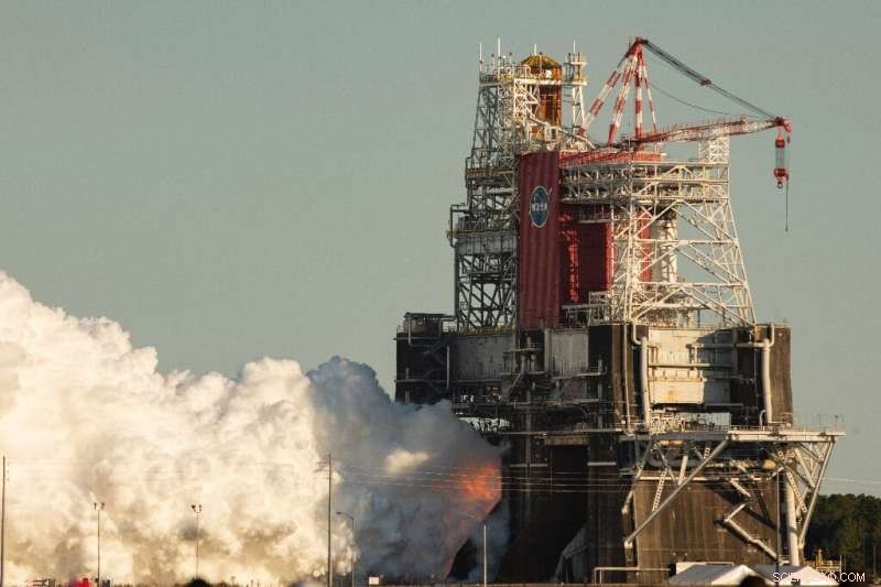 NASA Achieves Milestone with Successful SLS Hot-Fire Test