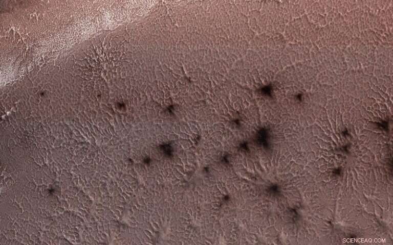 Trinity College Scientists Decipher Mars  Polar Topography and Unveil  Spiders 