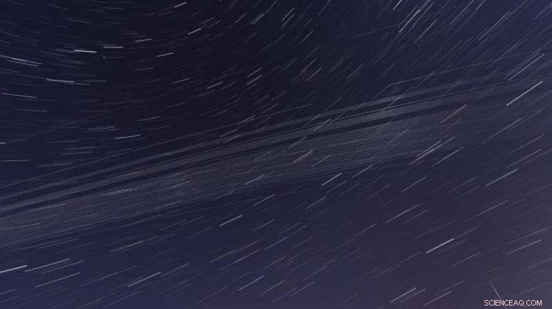 Satellite Constellations Significantly Increase Night Sky Light Pollution