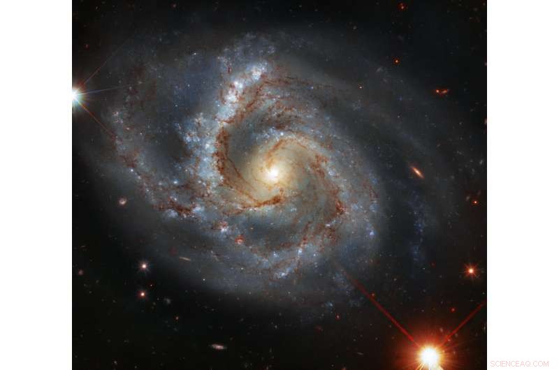 Hubble Discovers Spiraling Galaxy with Distinct Arm in Pegasus