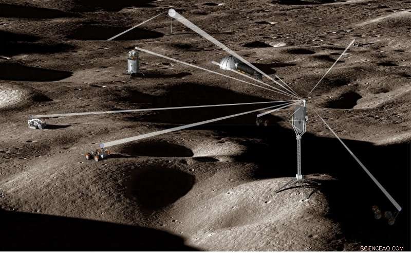 Leveraging Beamed Energy for In-Depth Exploration of the Moon’s Shadowed Regions