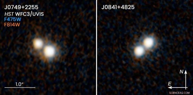 Hubble Detects Twin Quasars Amid Galaxy Merger