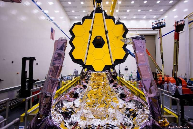 NASA s Webb Telescope Successfully Packs Sunshield for Milestone 1.5 Million km Journey