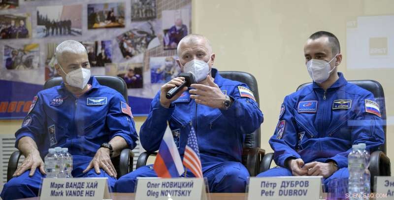 American and Russian Crew Dock at ISS After Soyuz Launch