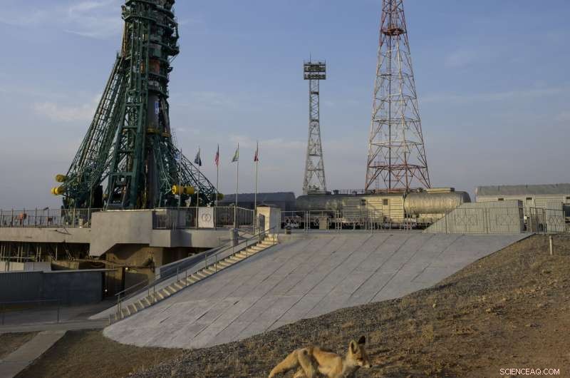 American and Russian Crew Dock at ISS After Soyuz Launch