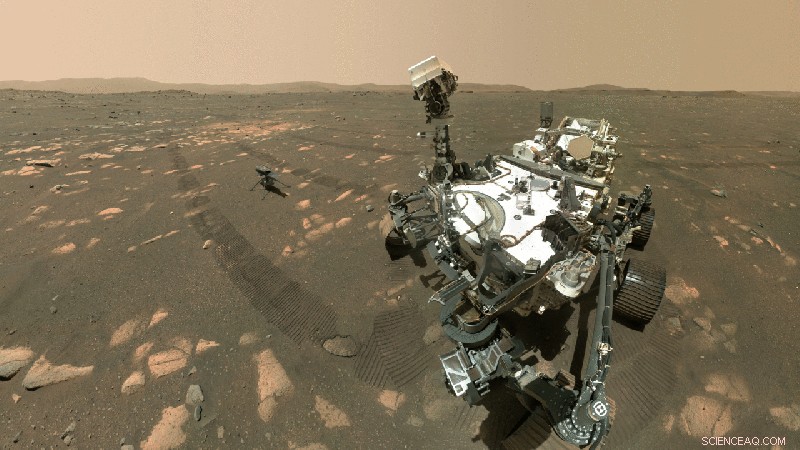 Perseverance Rover Captures Selfie with Ingenuity Helicopter on Mars