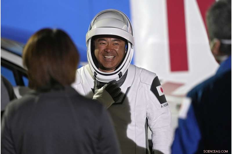 Astronauts Arrive at Launch Pad for SpaceX Crew Mission Using Reused Rocket