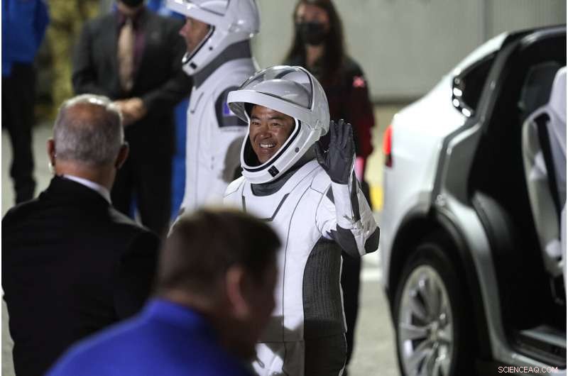 Astronauts Arrive at Launch Pad for SpaceX Crew Mission Using Reused Rocket