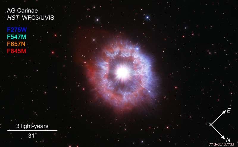 Hubble Observes a Giant Star Near Its Final Destruction