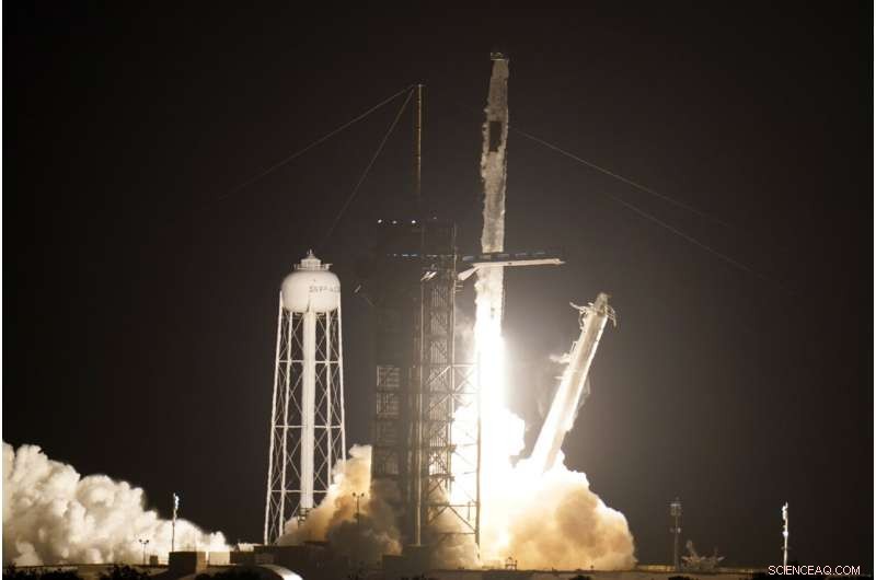 SpaceX Launches Third Crew on Reused Falcon 9 and Crew Dragon