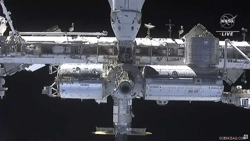 SpaceX Dragon Docking Brings Record-Breaking Crowd to the ISS