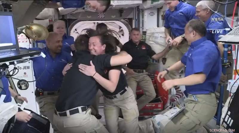 SpaceX Dragon Docking Brings Record-Breaking Crowd to the ISS