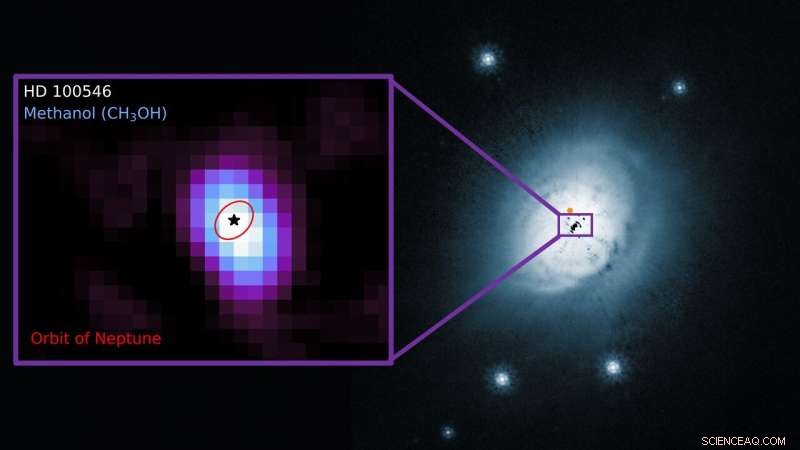 Pioneering Detection of Methanol in a Warm Protoplanetary Disk