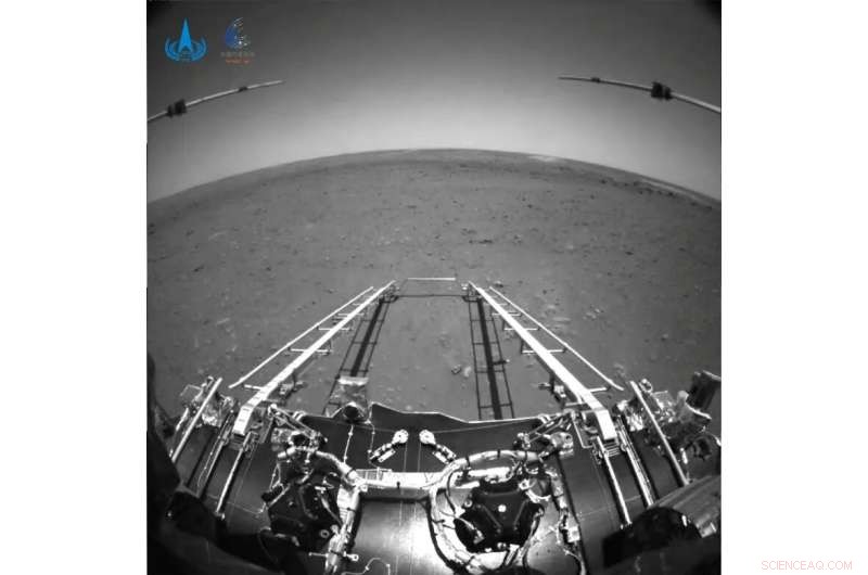 China s Zhurong Rover Sends First Photos From Mars – Historic Landing Milestone