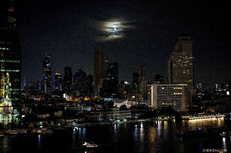 Pacific Sky Witnesses Rare Super Blood Moon Eclipse