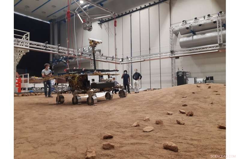 ExoMars Rover Prototype Commences Earth-Based Testing in Mars Terrain Simulator