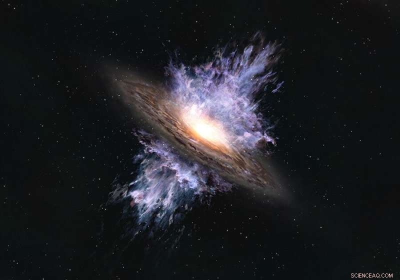 ALMA Unveils First Known Gigantic Black Hole Storm