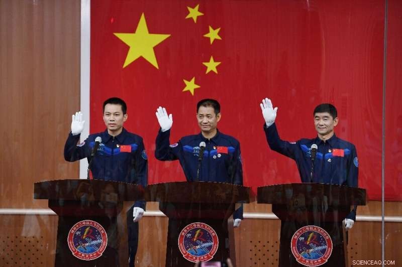 China Launches First Crew to New Space Station This Thursday