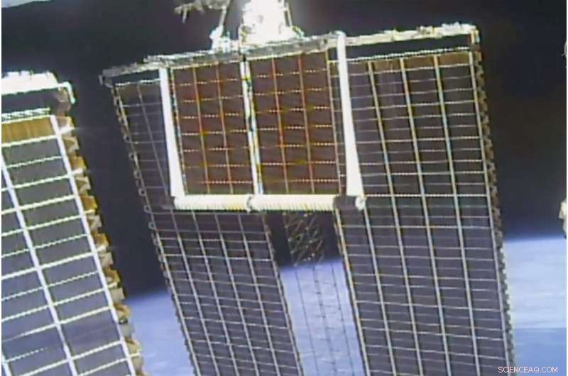 Spacewalkers Install Advanced Solar Panel on the ISS, Boosting Power Capacity