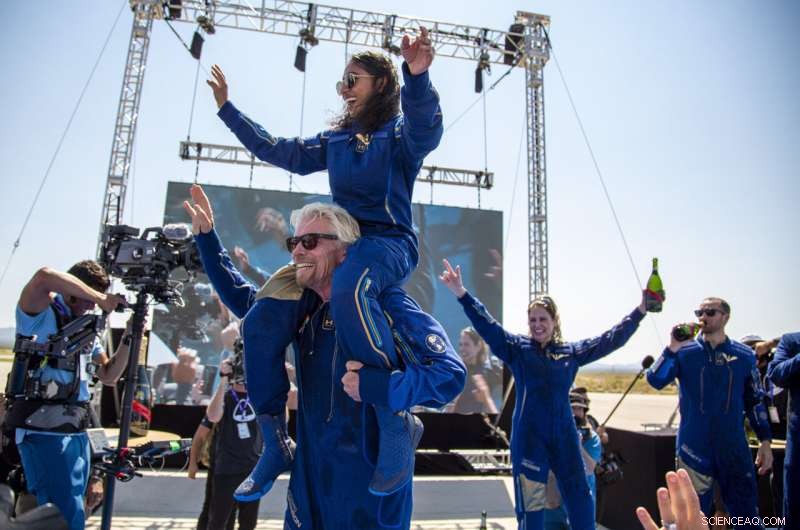 Richard Branson Achieves Historic Spaceflight in His Own Rocket