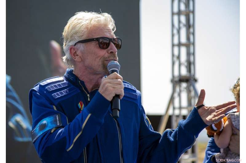 Richard Branson Achieves Historic Spaceflight in His Own Rocket