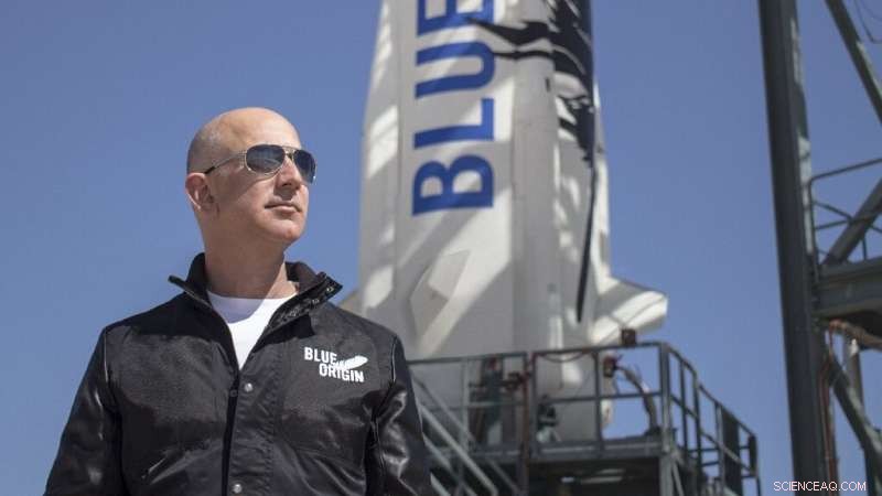 Jeff Bezos, Earth’s Richest, Set to Launch on Blue Origin’s First Crewed Mission